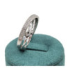 BAGUE OR BLANC + DIAMANTS 18CT 8.11GR T58