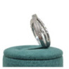 BAGUE OR BLANC + DIAMANTS 18CT 8.11GR T58