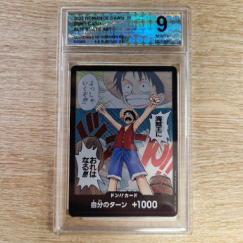 ONE PIECE JAP DON! CARD ROMANCE DAWN ALTERNATE ART LUFFY SWISSGRADING9