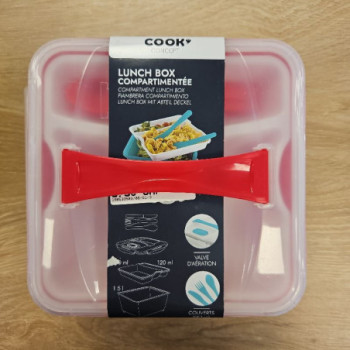 BOITE REPAS A CLIPSER AVEC COMPARTIMENTS - LUNCH BOX BENTO