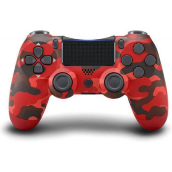 BLUETOOTH DRAADLOZE GAMINGCONTROLLER VOOR PS4 UNDER CONTROL CAMO RED