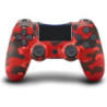 BLUETOOTH DRAADLOZE GAMINGCONTROLLER VOOR PS4 UNDER CONTROL CAMO RED