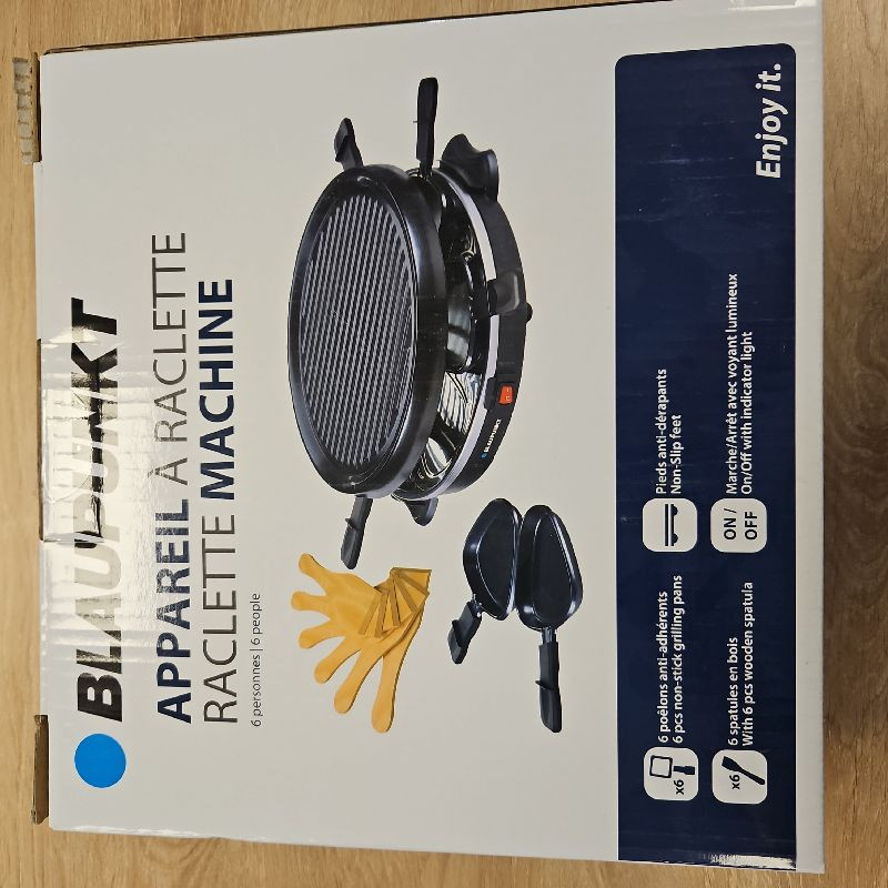 APPAREIL A RACLETTE 6 PERS. - BLAUKPUNKT