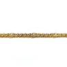 BRACELET OR JAUNE 18K DIAMANTS 23.32G L. 18.5 CM