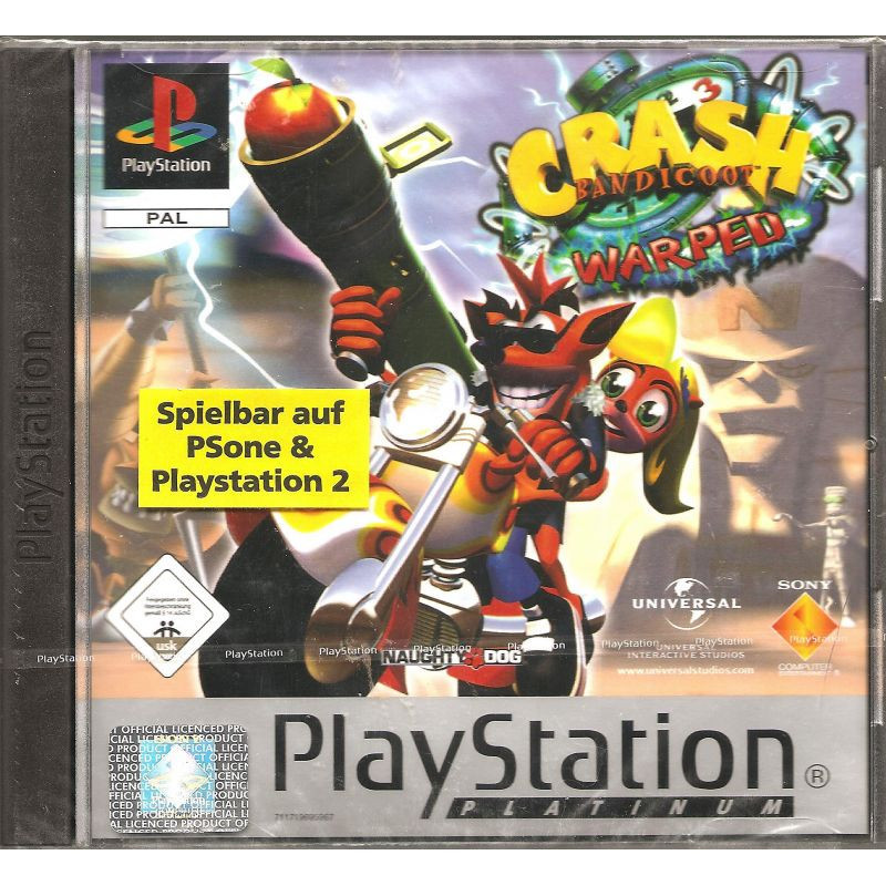 CRASH BANDICOOT 3 WARPED PLATINUM - PS1