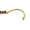 BRACELET OR JAUNE 18K LAPIS LAZULI ET CORAIL 12.67G