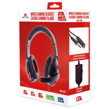 MICRO-CASQUE GAMING FREAKS AND GEEKS SWX-300 NOIR POUR PS4, XBOX ONE ET NINTENDO SWITCH