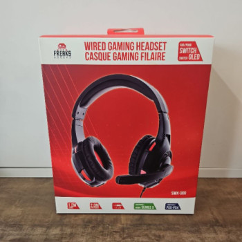 MICRO-CASQUE GAMING FREAKS AND GEEKS SWX-300 NOIR POUR PS4, XBOX ONE ET NINTENDO SWITCH