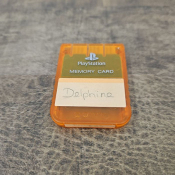 SONY CARTE MEMOIRE ORANGE TRANSPARENT 8MB -  PS1