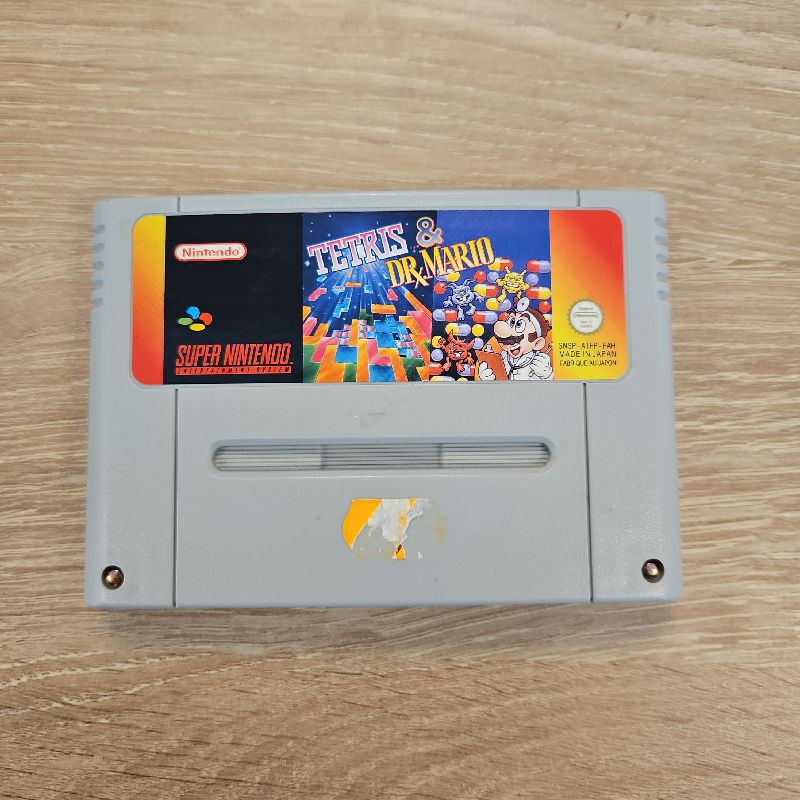 JEU SNES TETRIS & DR MARIO CARTOUCHE SEULE