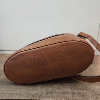 SAC A MAIN LONGCHAMPS CUIR 3D COGNAC