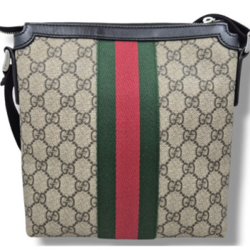 GUCCI SAC BANDOULIERE PLAT SUPREME GG