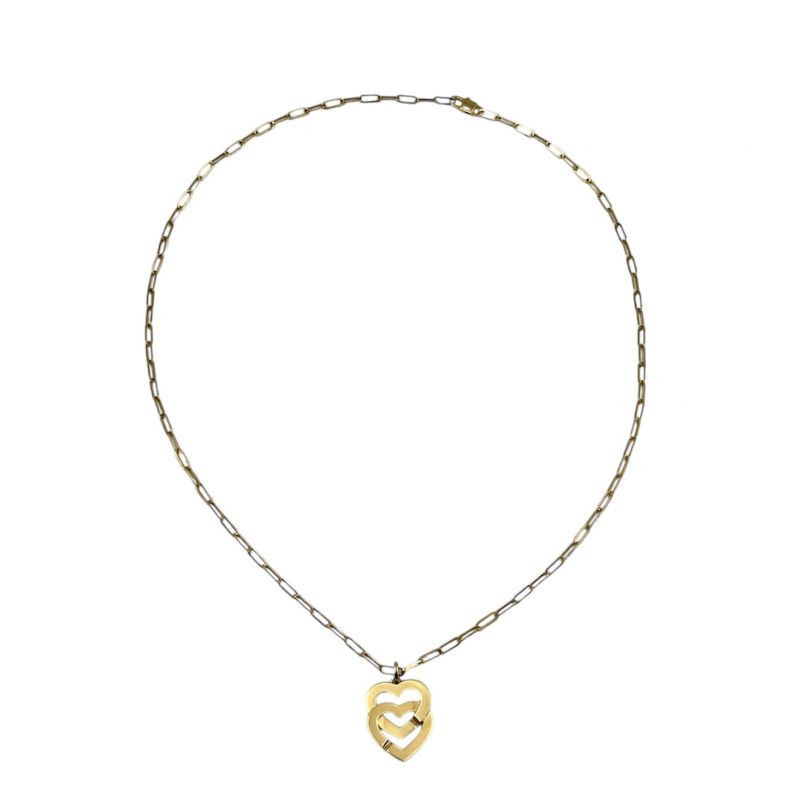 DINH VAN DOUBLE COEUR OR JAUNE 18K 7.07GR