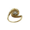 BAGUE OR BLANC 18K 6.77GR DTS T56 +CERTIF