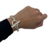 HERMES BRACELET EN ARGENT CHAINE D ANCRE 52.13GR