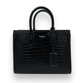 SAC DE JOUR NANO SAINT LAURENT CROCODILE