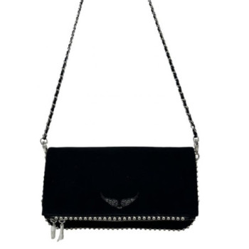 SAC A MAIN ZADIG ET VOLTAIRE ROCK EN DAIM NOIR