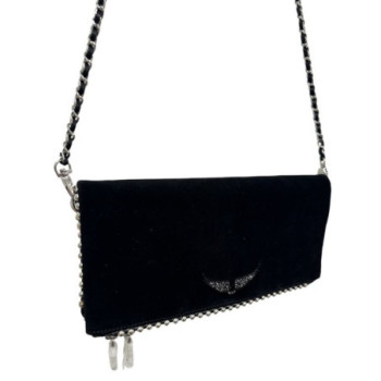 SAC A MAIN ZADIG ET VOLTAIRE ROCK EN DAIM NOIR