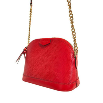 SAC A MAIN LOUIS VUITTON ALMA MINI CHAINE COQUELICOT