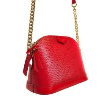 SAC A MAIN LOUIS VUITTON ALMA MINI CHAINE COQUELICOT