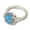 BAGUE OR 18CT OPAL DTS 3.82GRS T50