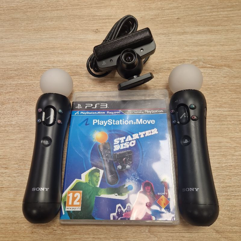 PACK PLAYSTATION MOVE 2 MANETTES + CAMERA + STARTER DISC