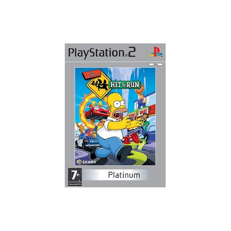 THE SIMPSONS - HIT AND RUN - THE SIMPSONS: HIT & RUN PLATINUM - PS2