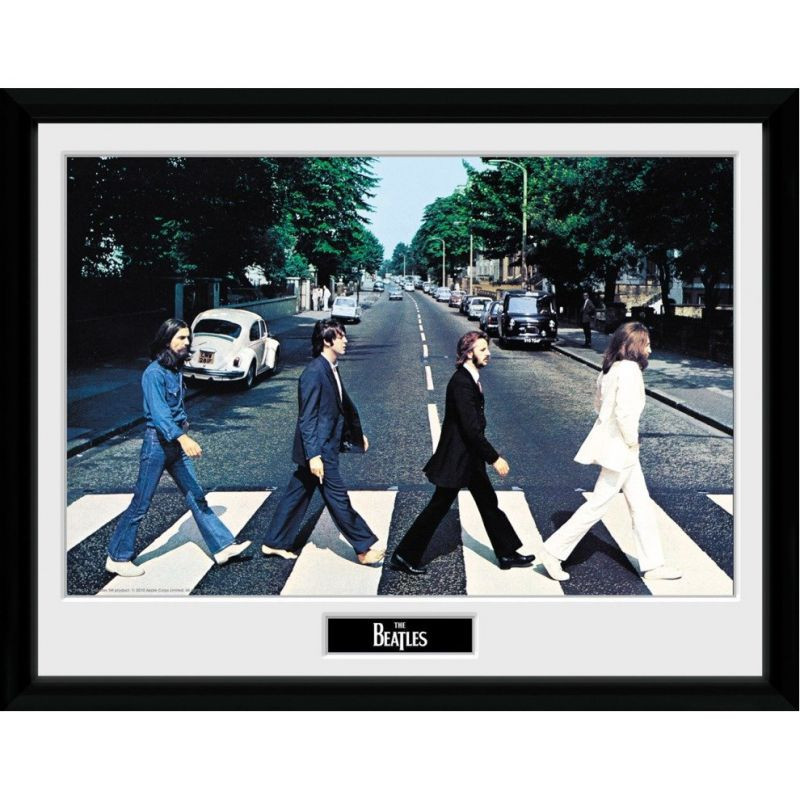 THE BEATLES - ABBEY ROAD TIRAGE ENCADRE (30X40)