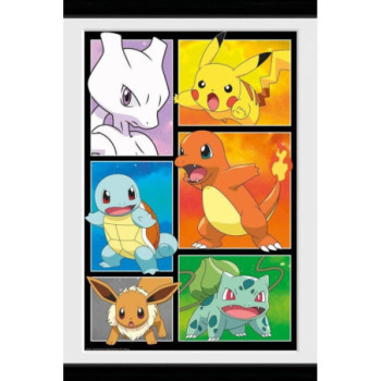 POKEMON COMIC PANEL TIRAGE ENCADRE (30X40)