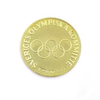 MEDAILLE JEUX OLYMPIQUES HIVER 80 15.00G OR JAUNE 18K