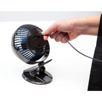 MEDIASHOP LIVINGTON GO FAN TISCHVENTILATOR 2 W, 3 W, 4 W (L X B X H) 150 X 186 X 80 MM SCHWARZ