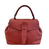 SAC A MAIN LANCEL CHARLIE CUIR ROUGE