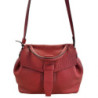 SAC A MAIN LANCEL CHARLIE CUIR ROUGE