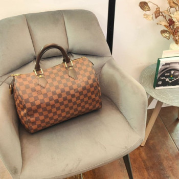 SAC A MAIN LOUIS VUITTON SPEEDY 30 DAMIER EBENE