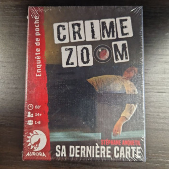 JEU DE SOCIETE AURORA CRIME ZOOM SA DERNIERE CARTE