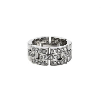 BAGUE CARTIER  MAILLON PANTHERE 750 SERTIE DE DIAMANT 12.79GRS