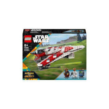 LEGO STAR WARS JEDI BOB S STARFIGHTER BUILDABLE TOY VEHICLE FOR 8 PLUS YEAR OLD BOYS GIRLS WITH 2 CHARACTER MINIFIGURES