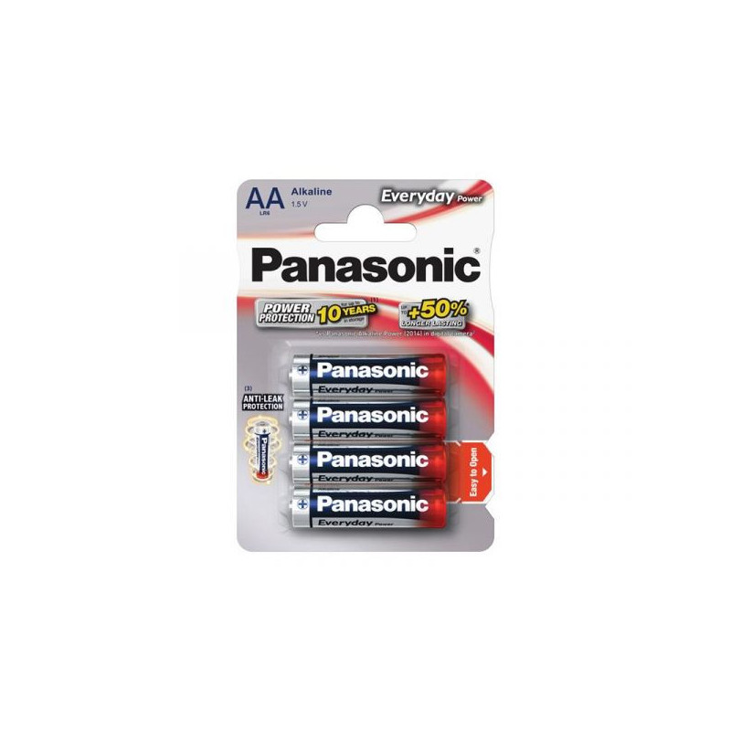 BATTERIE AA PANASONIC EVERYDAY POWER LR6 4BP