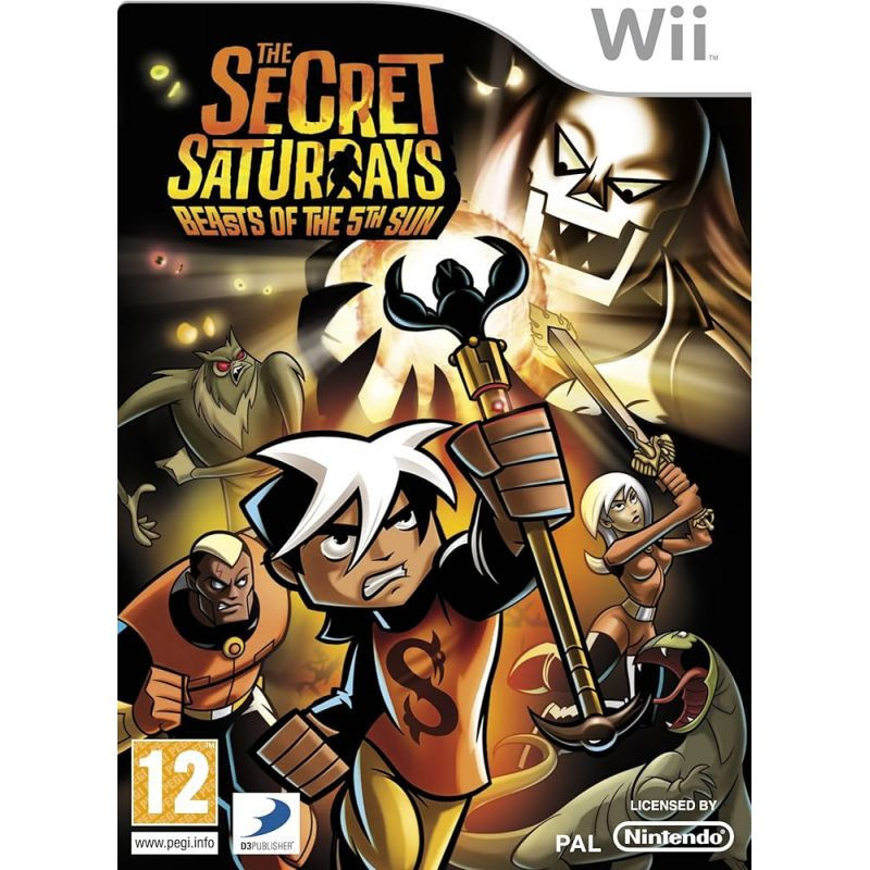 THE SECRET SATURDAYS BEASTS OF THE 5TH SUN - WII