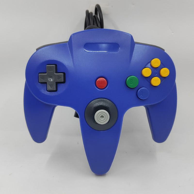 MANETTE FILAIRE NINTENDO 64 GENERIQUE BLEUE