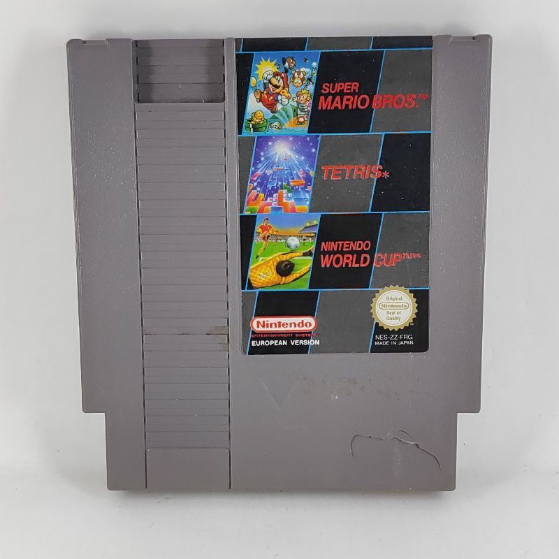 SUPER MARIO BROS + TETRIS + NINTENDO WORLD CUP - NINTENDO NES (CARTOUCHE SEULE)