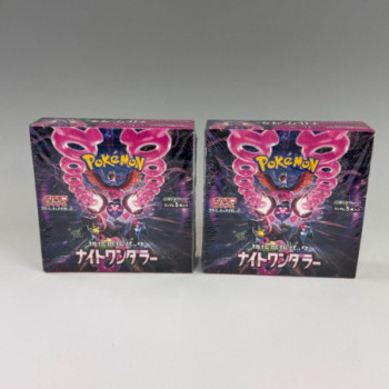 POKEMON CARD GAME   NIGHT WANDERER   SV6A  BOOSTER 2 BOX W/ LUGIA PROMO JAPANESE