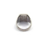 BAGUE OR BLANC 18CT ET DIAMANTS 10.50G T.52