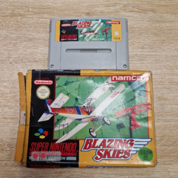 BLAZING SKIES SNES FRG