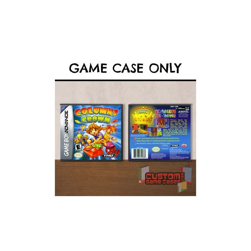 COLUMNS CROWN - GBA GAME BOY ADVANCE - GAME CASE WITH COVER