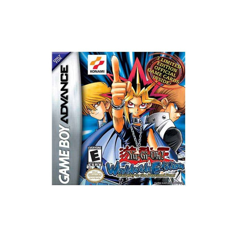 YU-GI-OH WORLDWIDE EDITION STAIRWAY TO THE DESTINED DUEL - NINTENDO GAMEBOY ADVANCE GBA USED