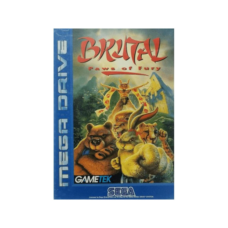 MEGA DRIVE - BRUTAL PAWS OF FURY EU VERSION