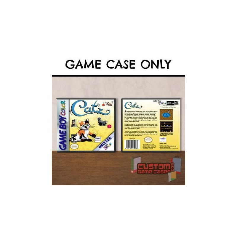 CATZ - GBC GAME BOY COLOR - GAME CASE WITH COVER