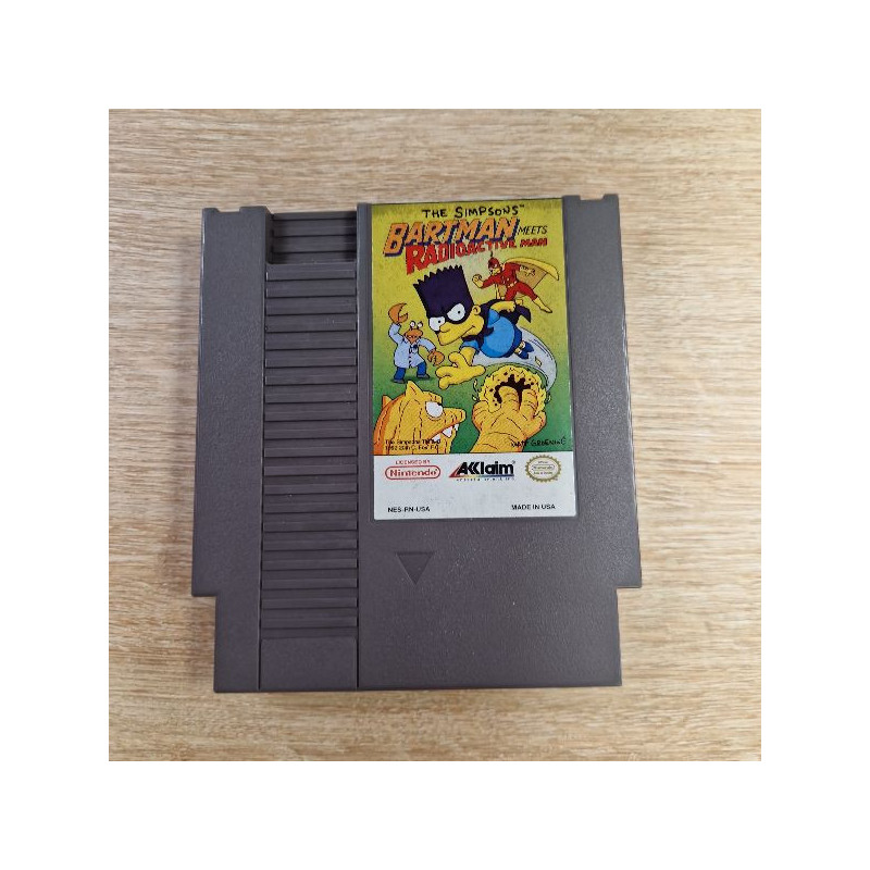 THE SIMPSON S BARTMAN MEETS RADIOACTIVE MAN NES USA