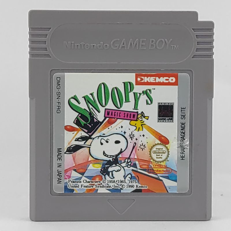 SNOOPYS MAGIC SHOW - GAMEBOY (CARTOUCHE SEULE)